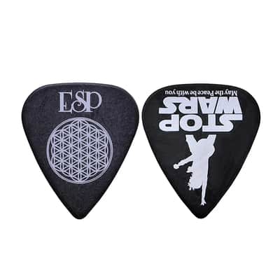 ESP SUGIZO STOP WARS Artist Signature Guitar Pick, 0.8mm, 1 Piece
