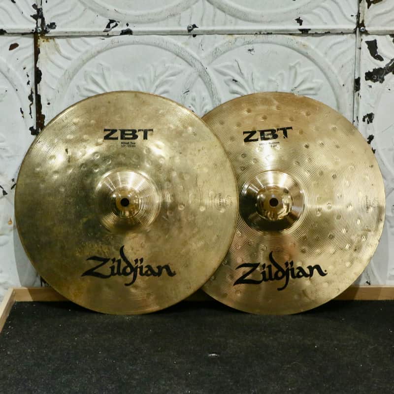 Used Zildjian Zbt Hi-Hats Cymbals 13in image 1