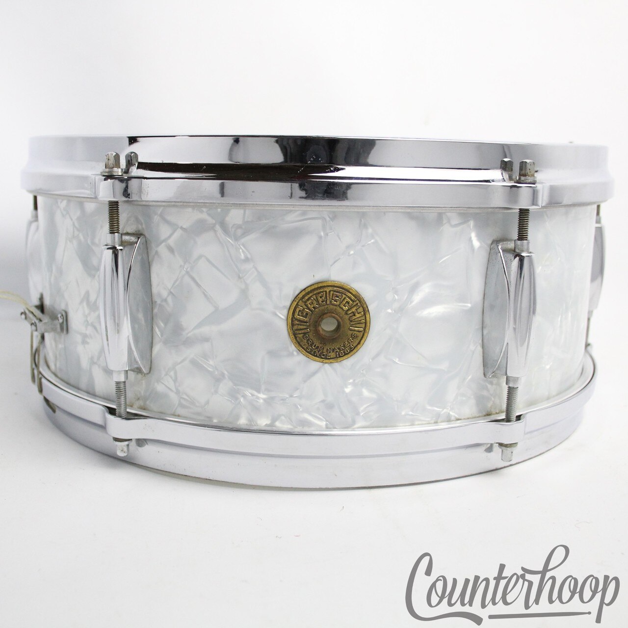 Gretsch Dixieland WMP 14x5"Snare Drum Round Badge 6ply Jasper Maple Vintage 60s — main photograph