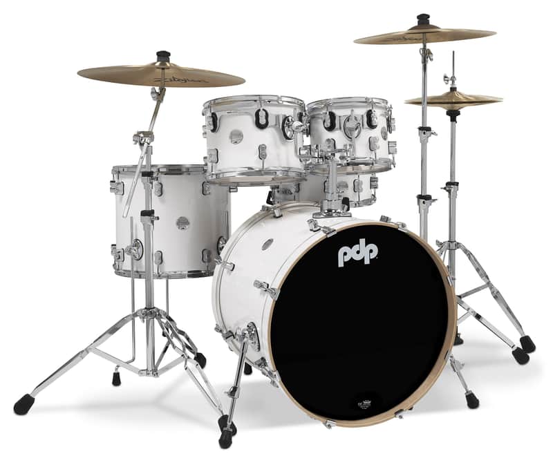 PDP Concept Maple 5-Piece Shell Pack, Pearlescent White Lacquer image 1