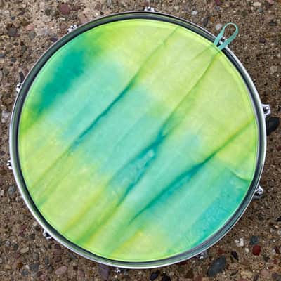 14" reversible Drum Bunny cotton drum cover - partial mute - dampener - compare to Big Fat Snare Drum Quesadilla, Drum Tortilla image 2