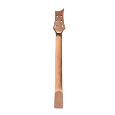 24 Fret Electric Guitar Neck 25.5" Mahogany Rosewood Vine Inlay Unfinished Bolt-On image 2