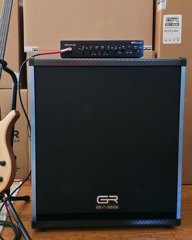 GR Bass AT 410+ Carbon Fiber 4x10" 1200 Watt 4 Ohm Bass Cabinet image 1