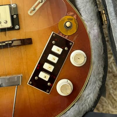 Very Cool 1960’s Eko 350/SR/2 Hollow Body Vintage Electric Guitar Made in Italy image 7