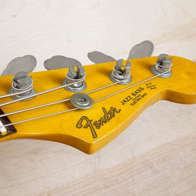 Fender JB-62 Jazz Bass '62 Reissue MIJ 1993 Sunburst Fujigen Japan w/ Bag image 6