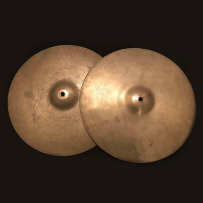 A. Zildjian 15" Small Stamp Hi-Hat Cymbals (Pair) 1957 - 1960