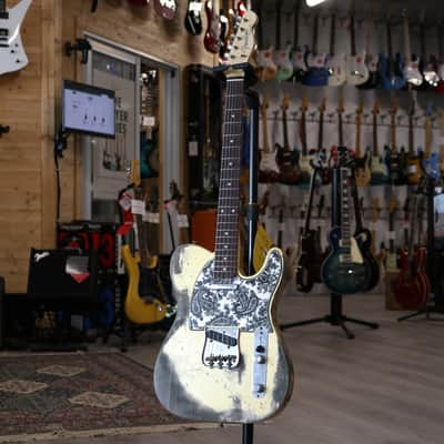 Fender Custom Shop Super Heavy Relic 1960 Telecaster - AAA Rosewood Fingerboard, Aztec gold w/ Black Paisley Pickguard image 2