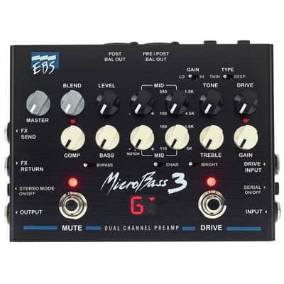 EBS MicroBass 3 | Bass Preamp Pedal. New with Full Warranty! image 8