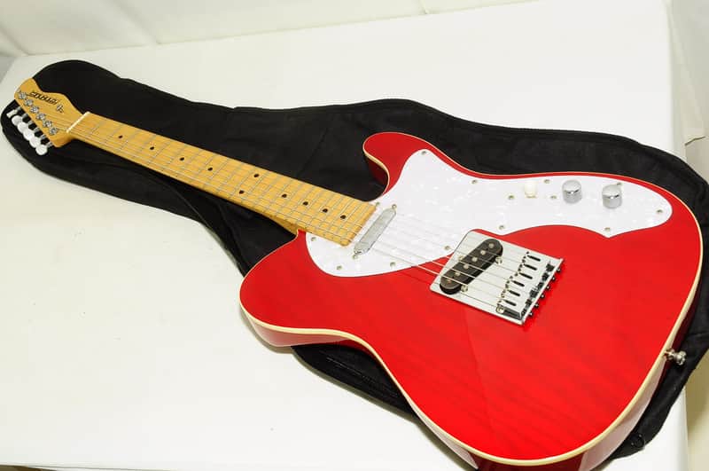 Fernandes TEC-85 Electric Guitar see-through red Ref No.5374 image 1