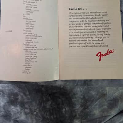 Vintage 1994 Fender Owners Manual for Guitars and Basses Case Candy image 4