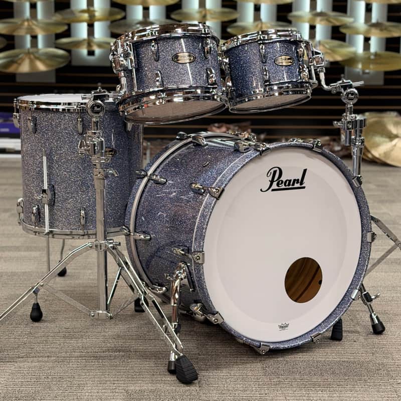 PEARL 4PC MASTERS MAPLE/GUM 22-10-12-16 SHELL PACK CRYSTAL RAIN - FLOOR MODEL image 1