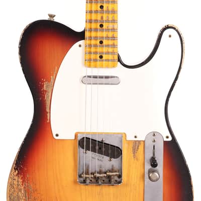 Fender Custom Shop 1955 Telecaster Heavy Relic 2-Tone Sunburst over Blonde Masterbuilt Andy Hicks image 4