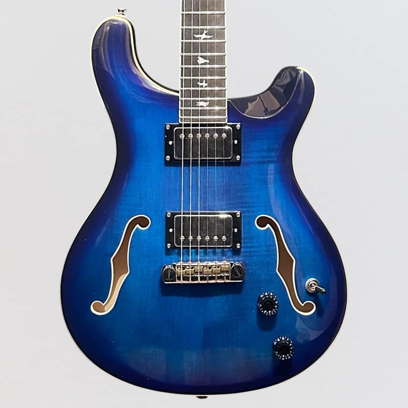Paul Reed Smith PRS SE Hollowbody II Electric Guitar w/ Case - Faded Blue Burst image 1