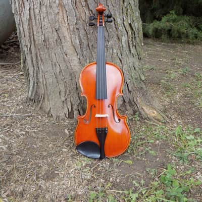 Crow Creek Fiddles Handmade Professional Violin, Red-Brown, With Beautifully Flamed Maple! image 14