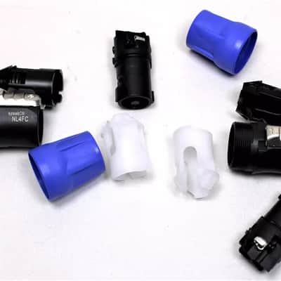 (2) Two Original NEUTRIK NL4FC 4-POLE SPEAKON Cable Mount Speaker Connector image 3