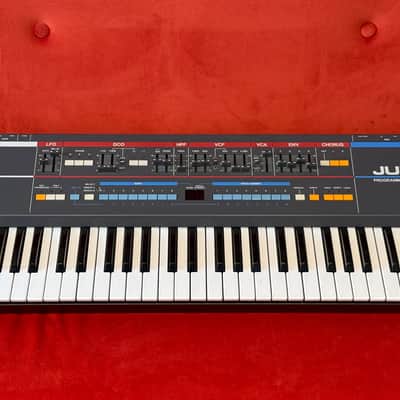 Roland Juno-106 61-Key Programmable Polyphonic Synthesizer 1984 - 1985 - Black image 1