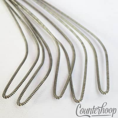 *Leedy 15" 10-Strand Snare Drum Coiled Metal over Cloth Wires Vintage 10s USA* image 2