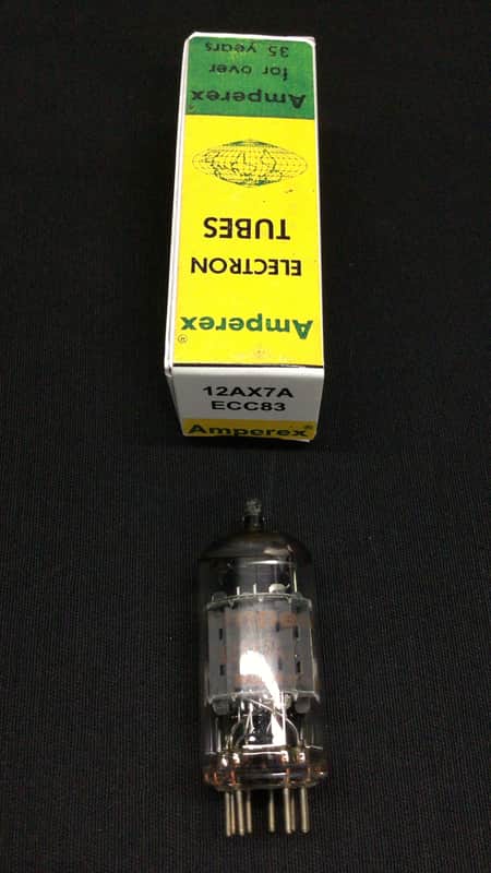 AMPEREX Holland ECC83 12AX7 Vintage Audio Vacuum Tube TESTED STRONG 9.9518 image 1