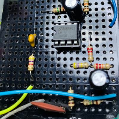 Handmade Boutique 250 Overdrive preamp Gray LM741CN 70's Vintage guitar pedal distortion NOS dod image 7