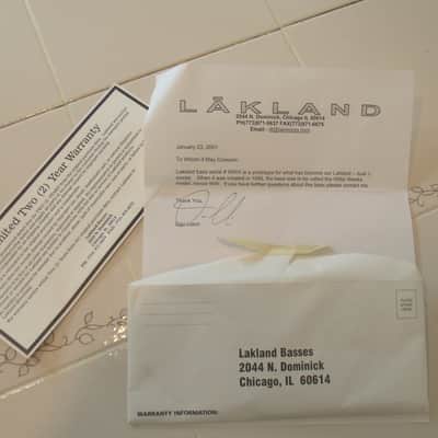 Lakland Willie Weeks Prototype ser#WWX 1of1.with letter of Authenticity.Orig case image 13