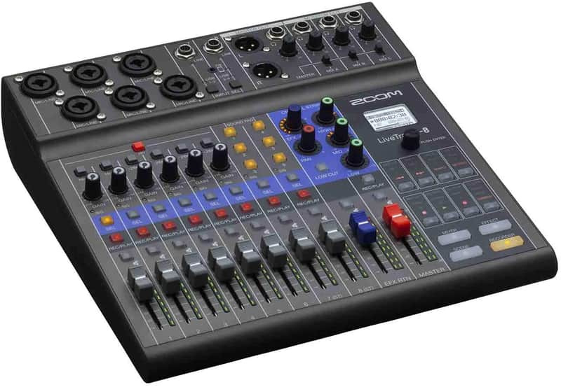 Zoom LiveTrak L-8 Portable 8-Channel Digital Mixer and Multi-Track Recorder image 1