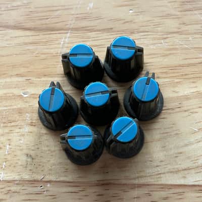 1980s TASCAM 246 Portastudio “Effect” Knob Blue Priced Individually image 2