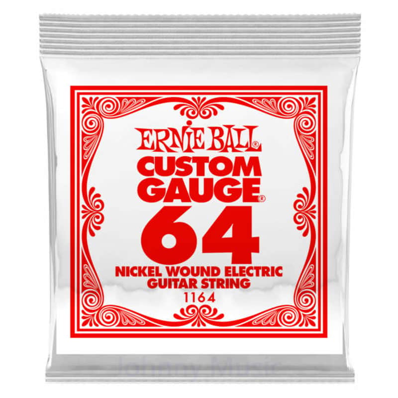 .064 Custom Gauge Electric Guitar Single String Nickel Plated Wound On Tin Plated Steel Hex Core image 1