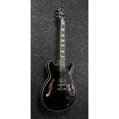 Ibanez John Scofield Signature JSM20 Electric Guitar with Case, Ebony Fretboard, Black Low Gloss image 10