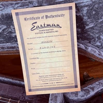 Eastman SB55DC/TV Classic - 3,018 kg - SN# K2401144 - NEW image 18