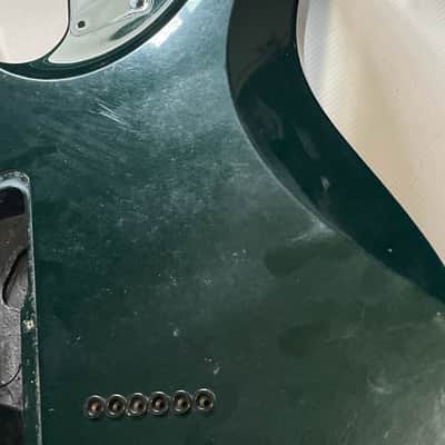 2000's Japan Jackson DKMGT Dinky Arched Top Forest Metallic Green Guitar Body Hard Tail image 16