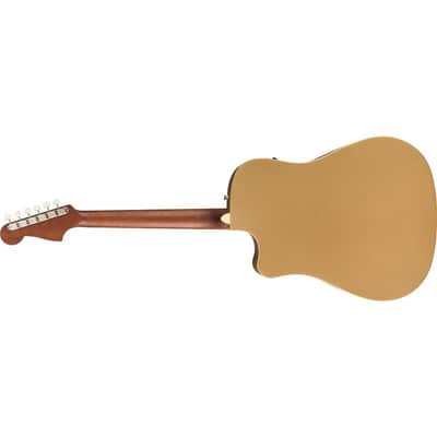 Fender Redondo Player Acoustic Electric Guitar, Walnut Fingerboard, Bronze Satin image 11
