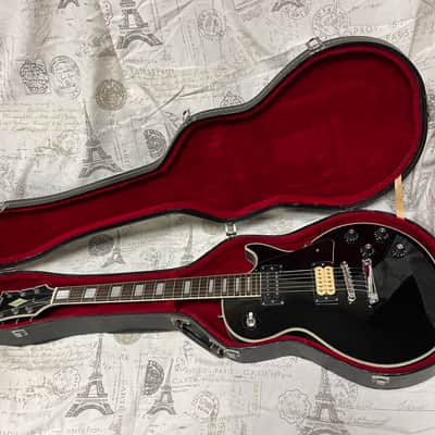 Cortez Lawsuit Era Les Paul Custom 1970’s Ebony Ex Cond Open Book Headstock Japan Ibanez Greco Aria image 4