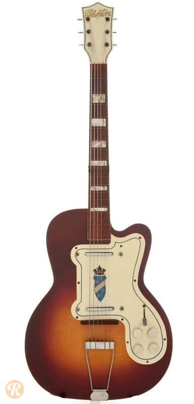 Silvertone Thin Twin 1382L Sunburst 1956 image 2