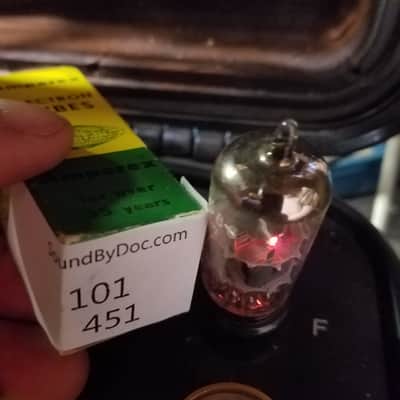 Amperex 6DJ8 tNOS AT1000 TESTED Balanced! PI Vacuum Tube Heerlen Small Halo Getter GA7 GAA GAC Bugle Boy T4bb ECC88 dual triode 1962-1968 image 4