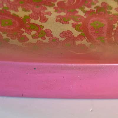 Pink Paisley Tele Body, Aged, Nitro , Alder image 5