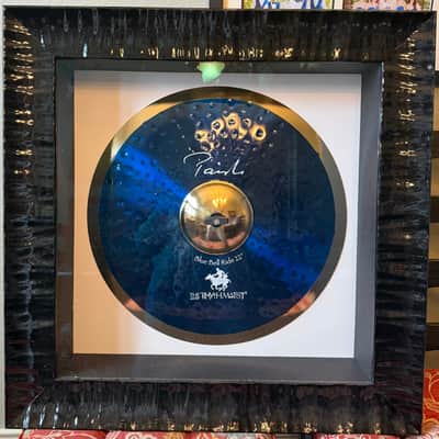 Paiste Limited Edition 22” Stewart Copland Blue Bell ride cymbal never played; in display case and never played. image 1