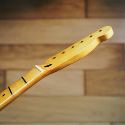 Telecaster Neck – Vintage Maple | 21 Frets | Nitro Satin Finish | Bone Nut image 5