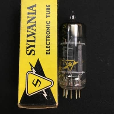 SYLVANIA 6CS7 NOS Black Plate Oscillator Amp VACUUM TUBE Tested USA 10.4962-D image 2