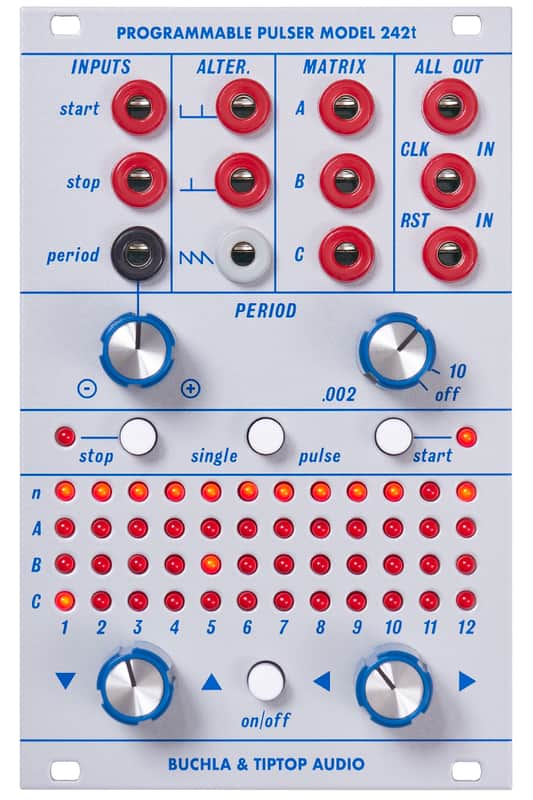 Tiptop Audio 242t Programmable Pulser - silver image 1