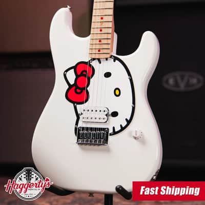 Squier Fender X Hello Kitty White Stratocaster with Gig Bag image 1