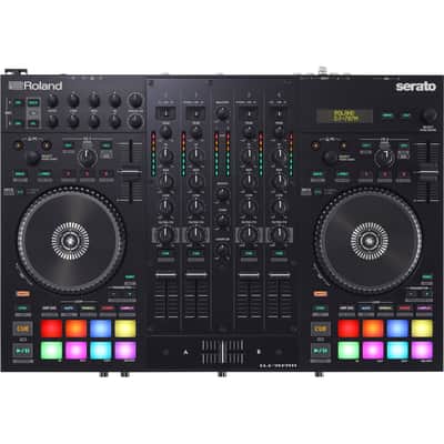 Roland DJ-707M 4-Channel DJ Controller, PROX XS-DJ707 Case, Tascam TH02, (2) XLR Cables Bundle image 2
