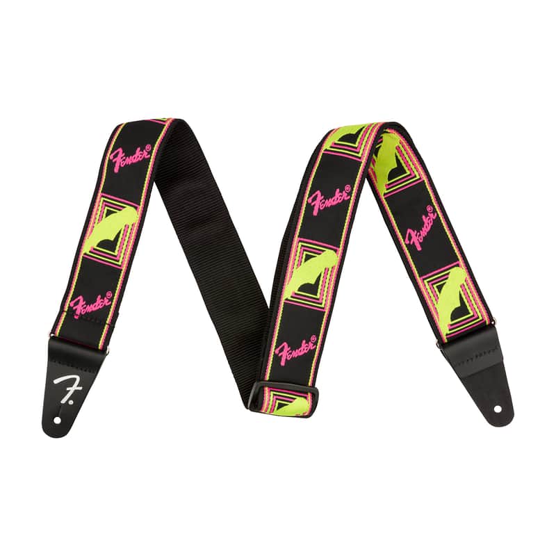 Fender Neon Monogrammed Guitar Strap image 2