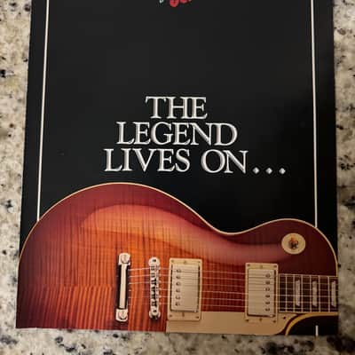 Gibson The legend lives on catalog brochure 1989 Flying V 90 les Paul custom lite standard studio Junior II SG ES-335 347 B B King Lucille 62 9" Double Chet Atkins SST CE/CEC country gentleman ES-175 L-4CES U-2 image 1