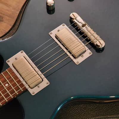 1995 Hamer Eclipse USA Electric Guitar Rare Blue Teal Flip Flop All Original W/OHSC CLEAN! image 6