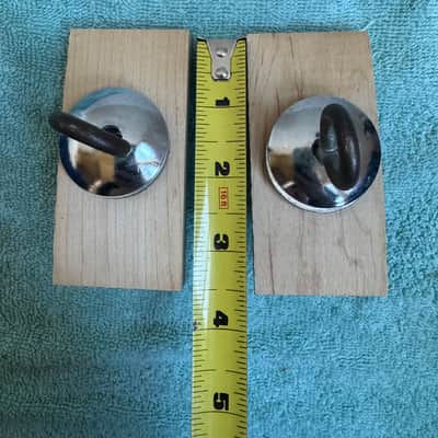 Ludwig Two Vintage Marching Bass Drum Eyelet Bracket Mount Part Lot C 70s - Various image 5