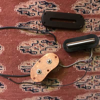 RARE Kay Jimmy Reed Thin Twin Pickup with Pots 1950's Silvertone image 2