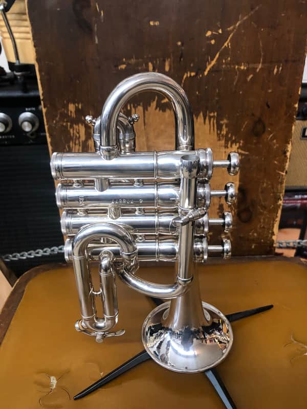 Benge Piccolo Trumpet - Silver 4 Valve USA image 1