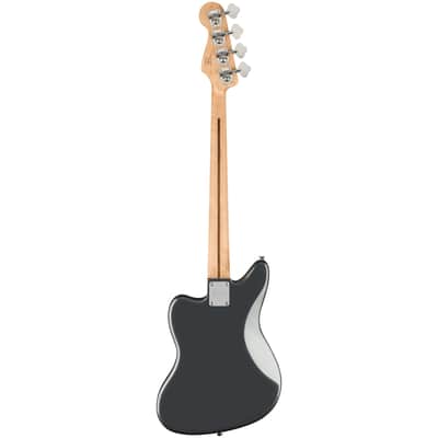 Squier Affinity Jaguar Bass - Laurel Fingerboard, Charcoal Frost Metallic image 2