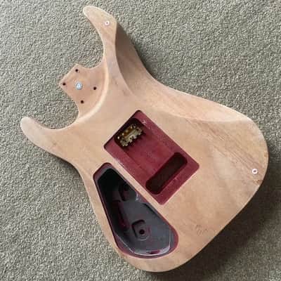 Okoume Wood HH Guitar Double Cutaway Body image 4