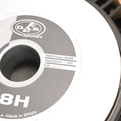 D.A.S. 18H 18" 600W Low Frequency Woofer / Speaker Component - 8 Ohm CG010MK image 9
